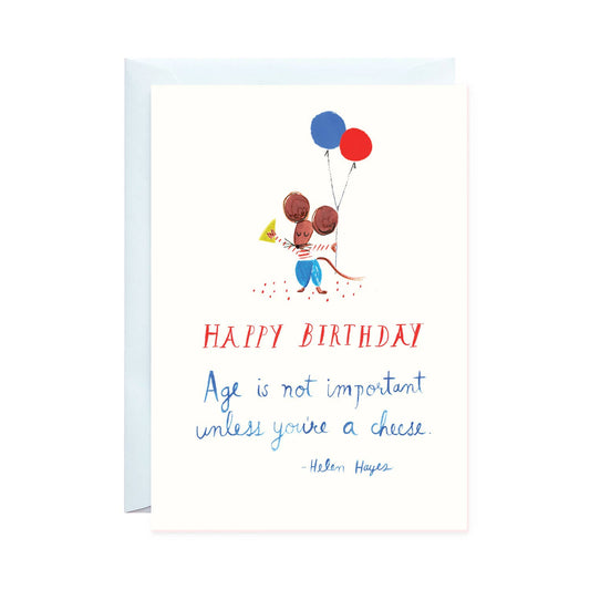 Camembert and Cake - Birthday Greeting Card