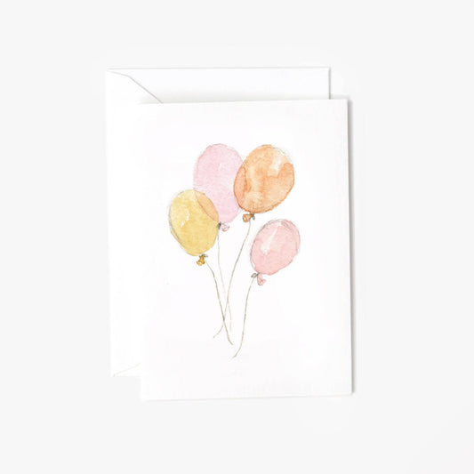 Pink Balloons Mini Card