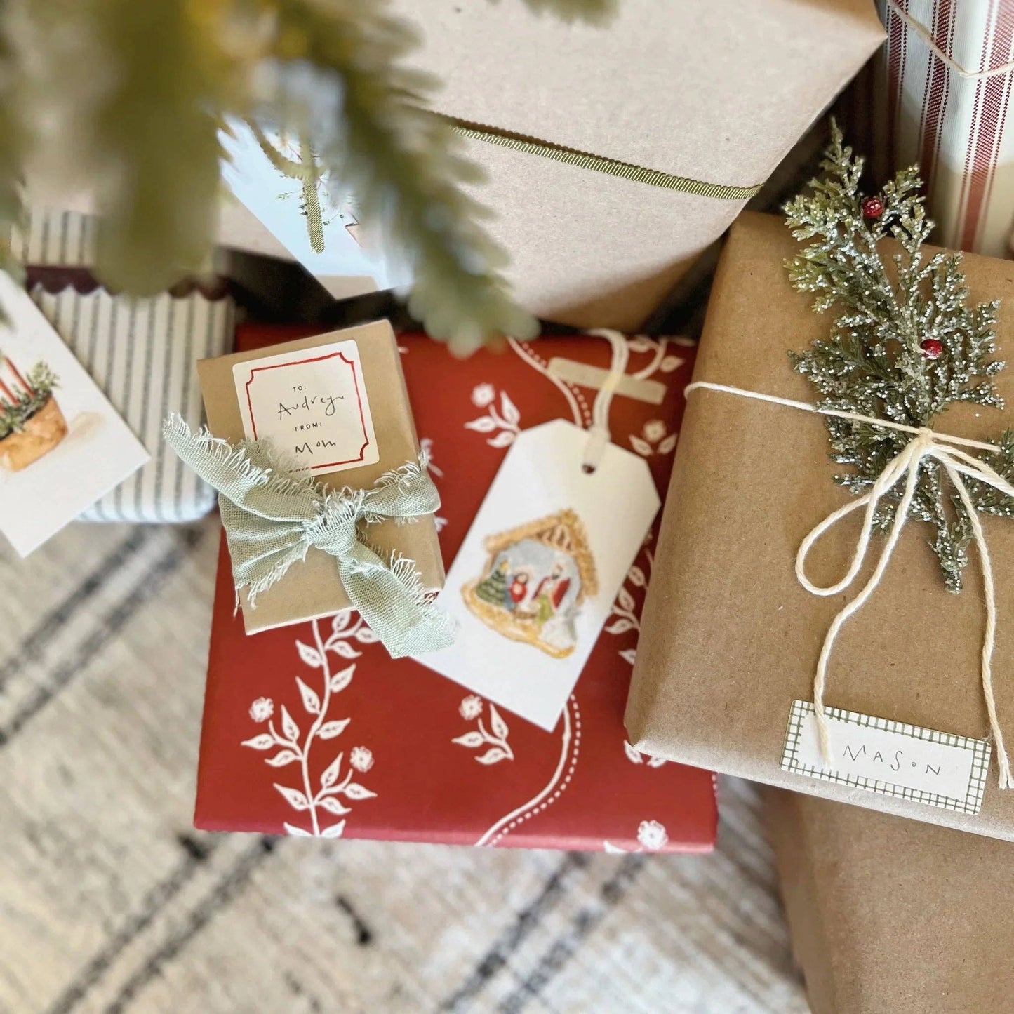 Christmas Gift Tag Labels