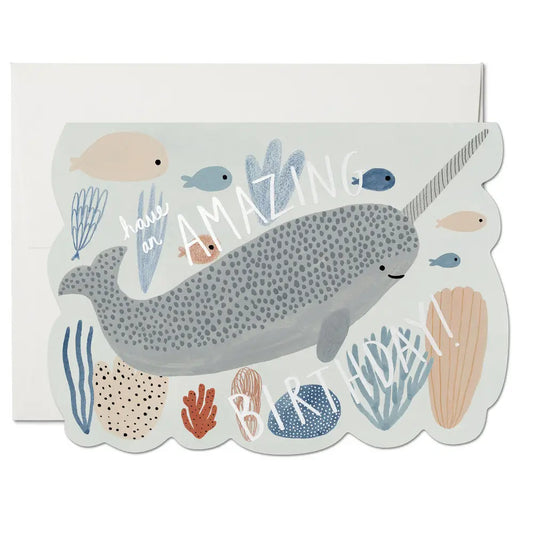Narwhal Birthday Greeting Card