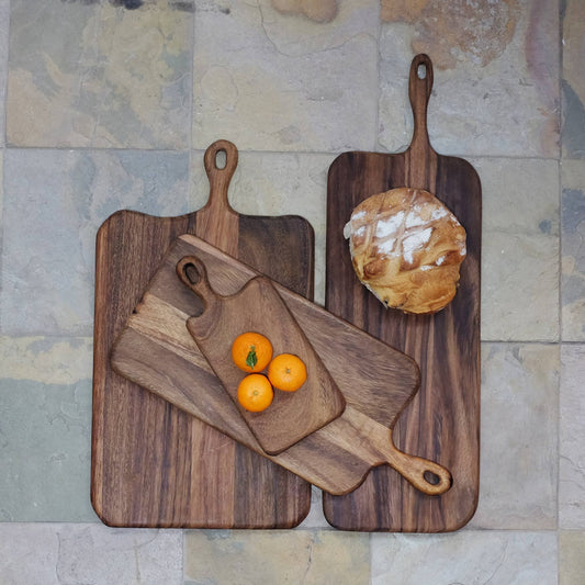 Large Loop Handle Wood Cutting Board, Charcuterie Board