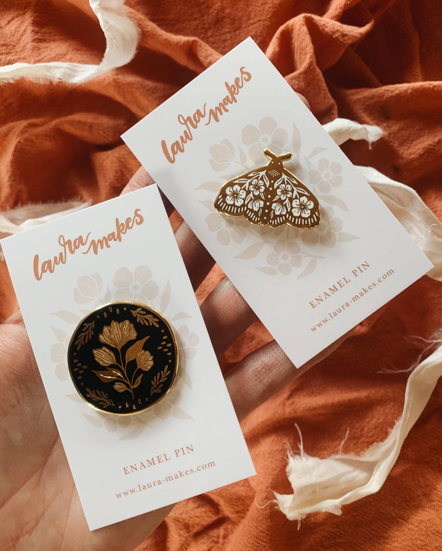 Moth Enamel Pin For Insect Lovers