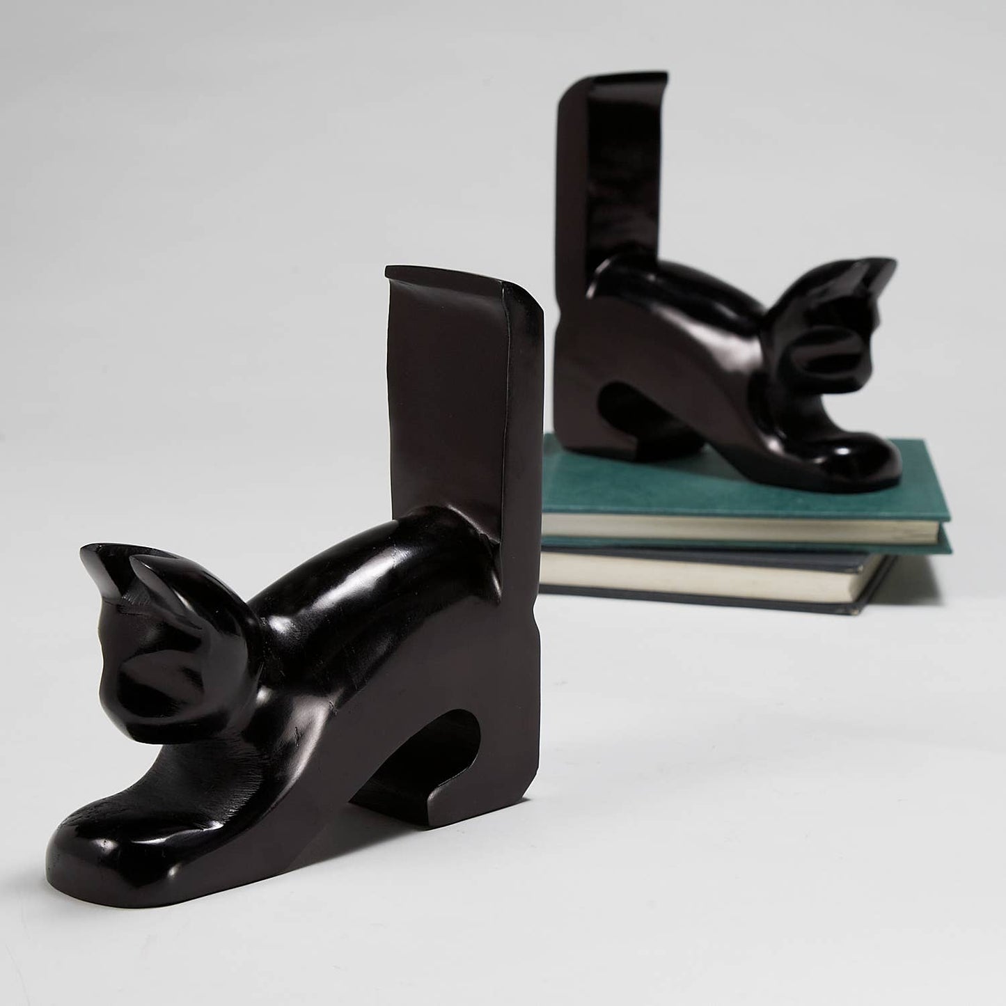 Playful Cat Bookends Set of 2