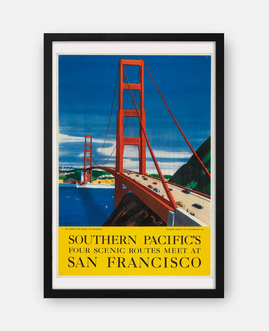 Southern Pacific: San Francisco 1930s Poster: Unframed / 12×18