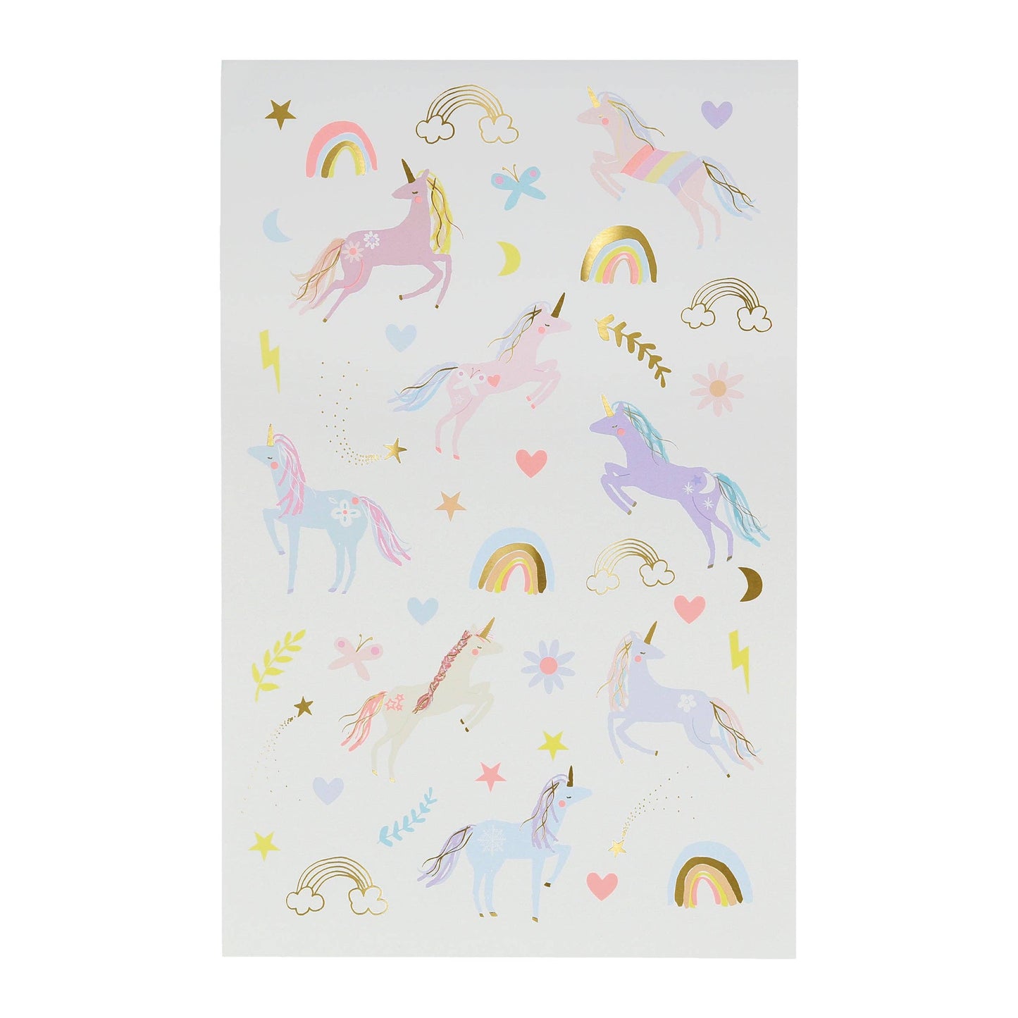 Unicorn Temporary Tattoo Sheets