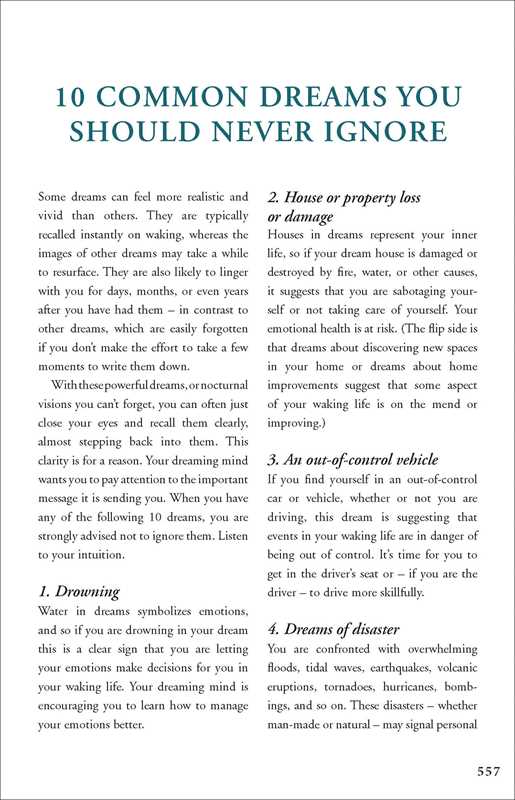 Dream Dictionary by Theresa Cheung: Paperback; 592 pages / English