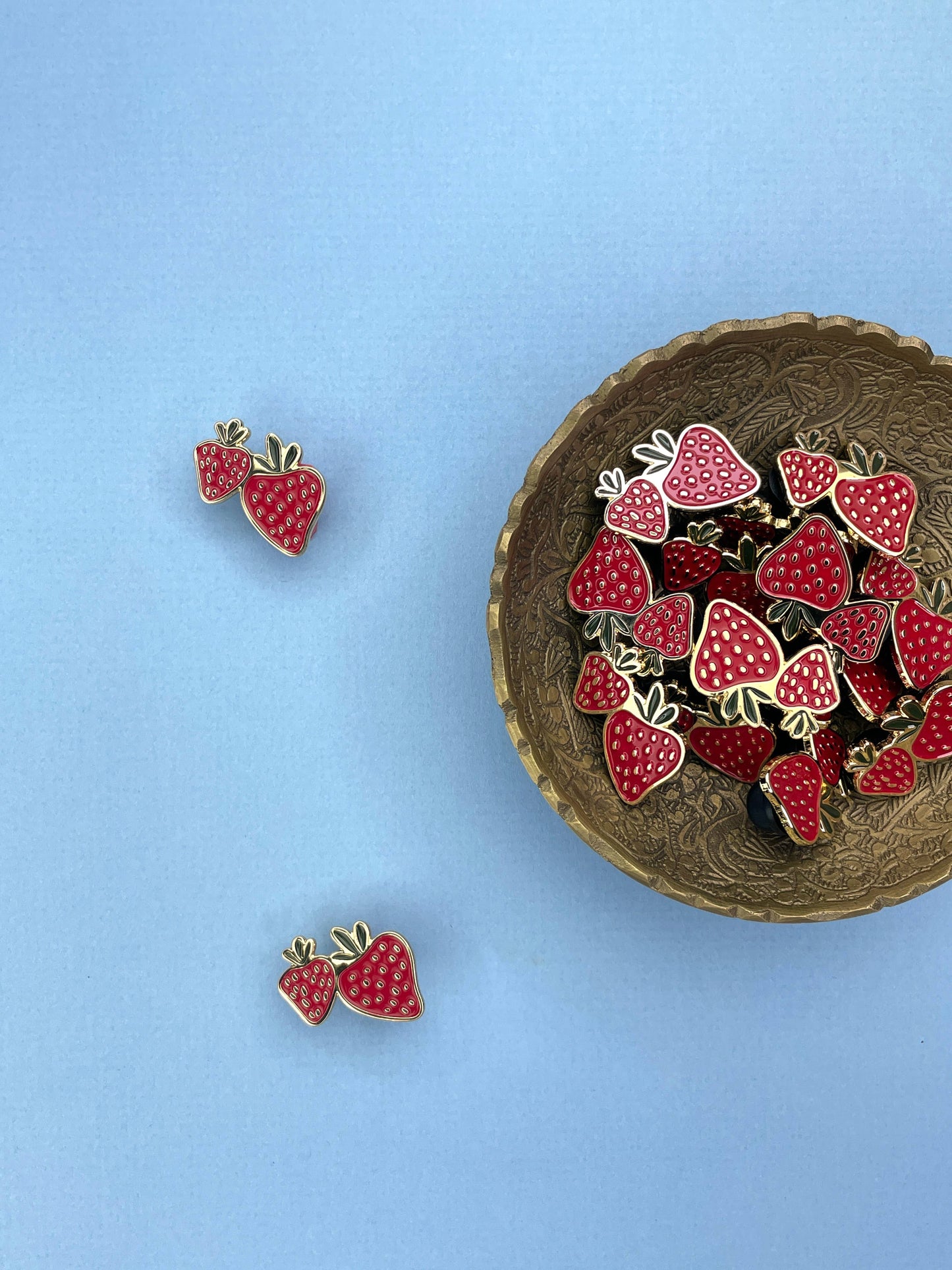 Strawberry Set Enamel Pin