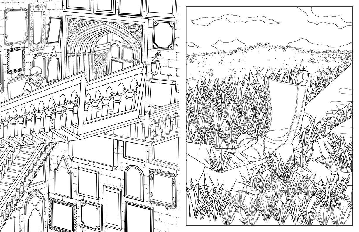 Harry Potter: Travels Through the Wizarding World Coloring