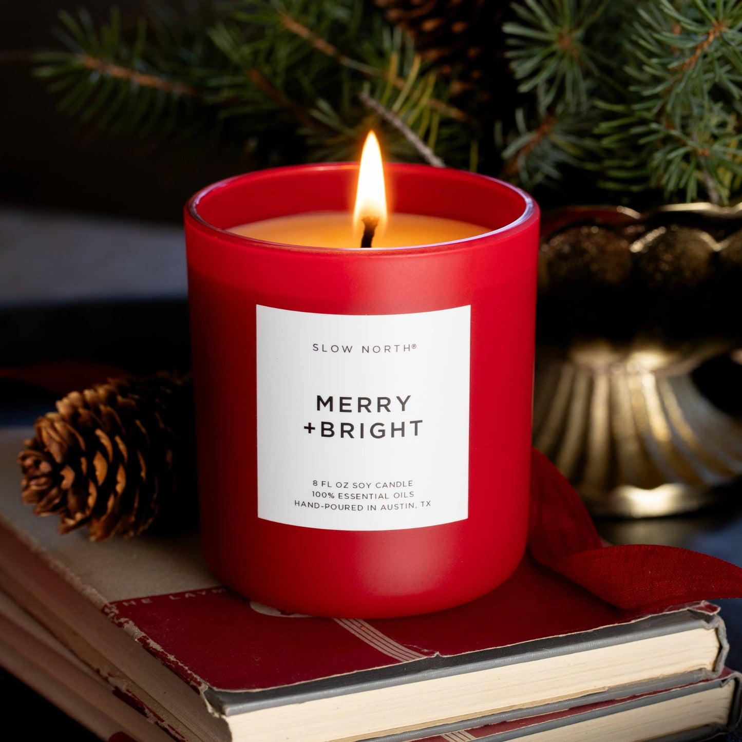Limited Edition - Merry + Bright Candle- Fir, Clementine & Clove