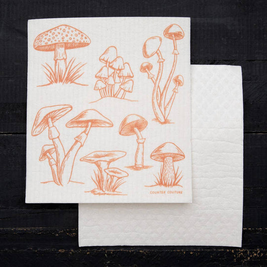 Mushroom Swedish Dishcloth - Sponge Cloth