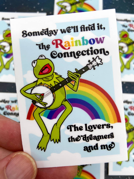 Vinyl Decal - Kermit the Frog - The Rainbow Connection