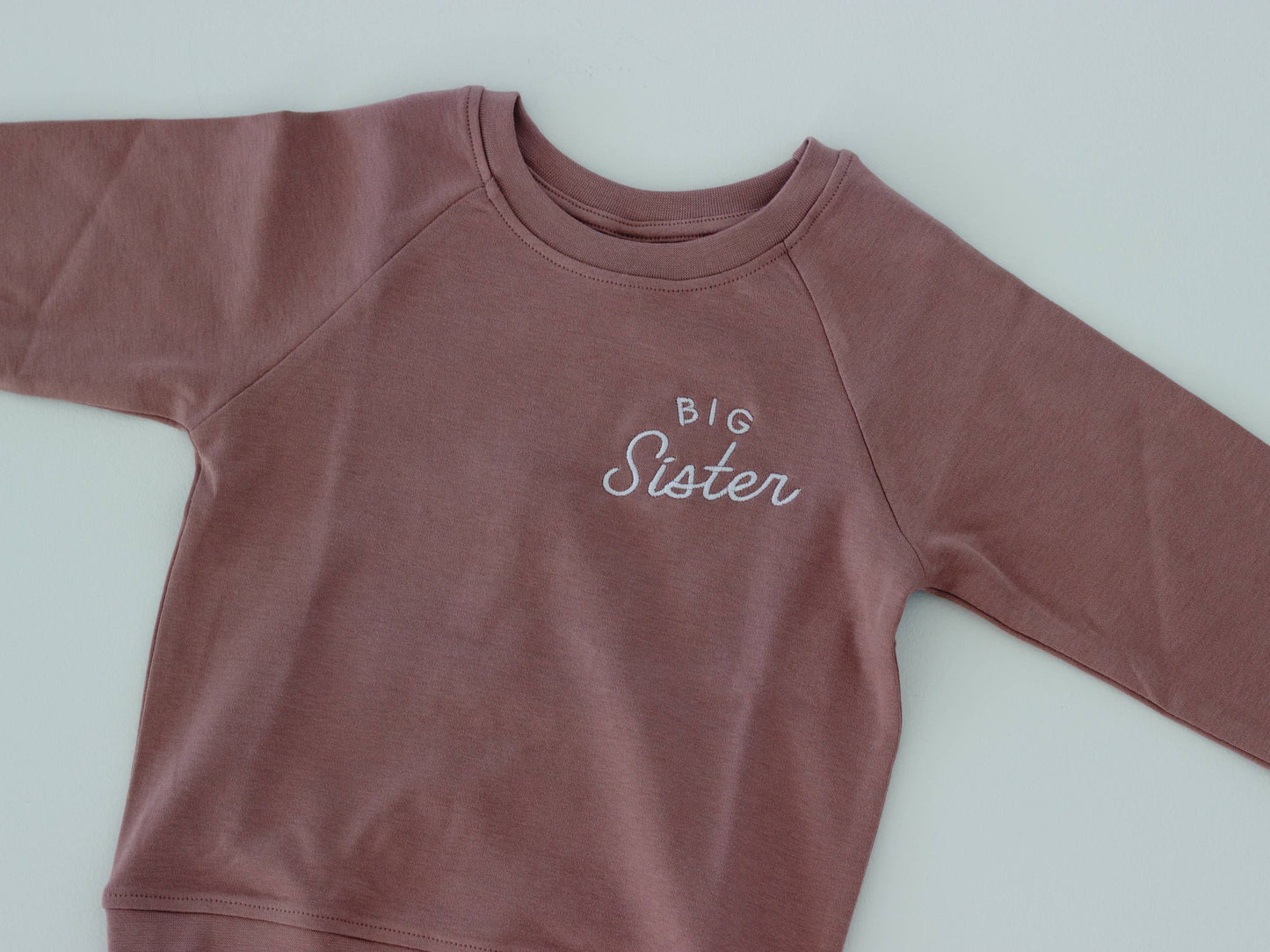 Big Sister Organic Pullover for Babies and Kids: 4T