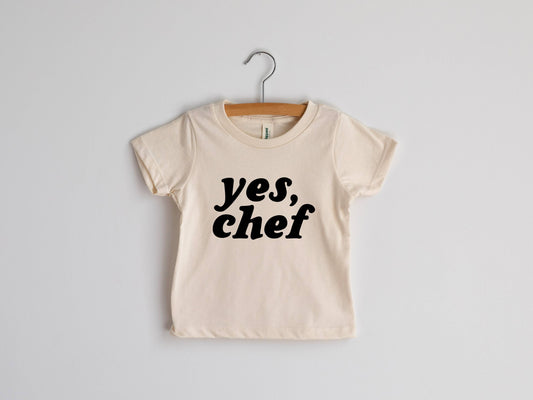 Yes, Chef Cream Organic Baby & Kids Matching Tee: 4T