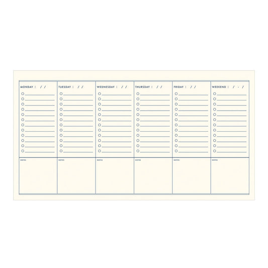 To Do Simple Undated Weekly Planner: Saffron Cover | White Ink