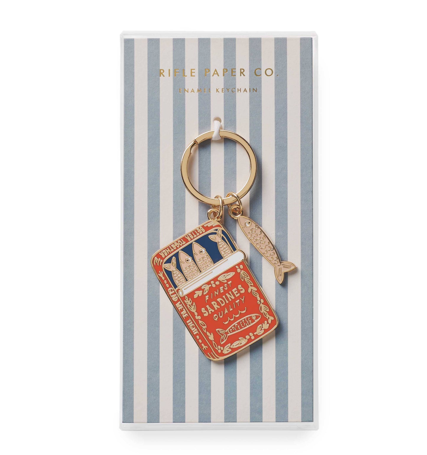 Sardines Enamel Keychain
