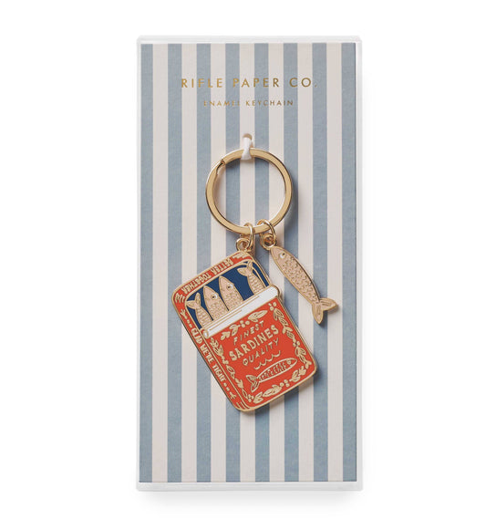Sardines Enamel Keychain