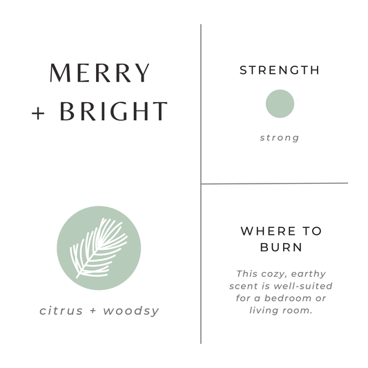 Mini Soy Candles - 2 oz: Merry + Bright