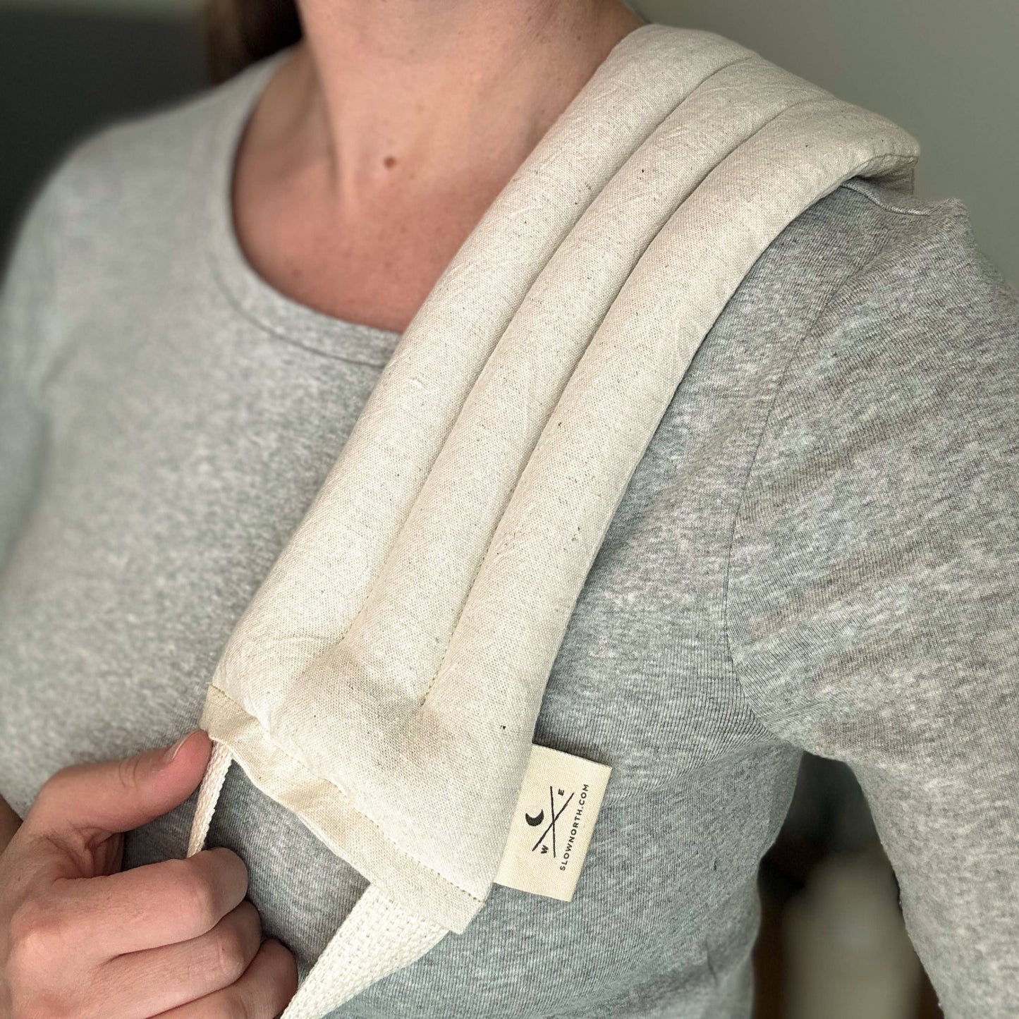 Neck Wrap Therapy Pack – Natural | Microwaveable Neck Pillow for Relaxation