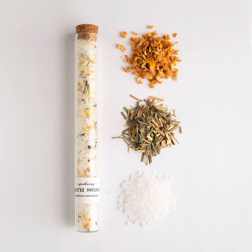 Grapefruit Lemongrass : Bath Soak Tube ( bath salts )