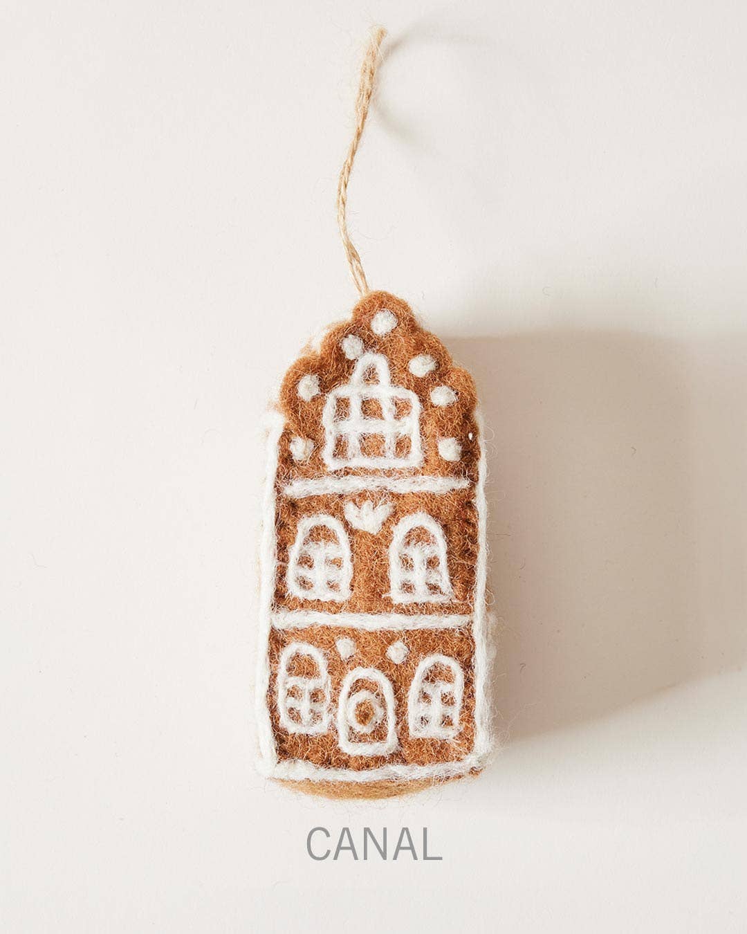 Felted Dutch House Ornament: Townhouse