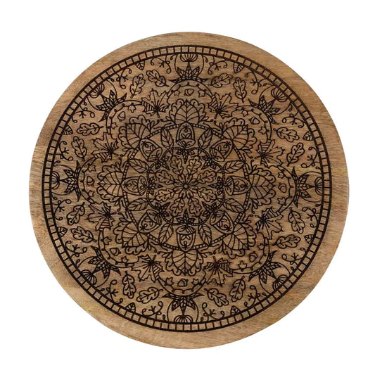 Mandala Wooden Lazy Susan