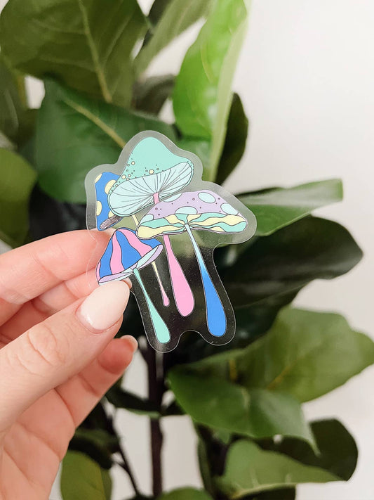Mushroom Vinyl Sticker (Multi-Colored)