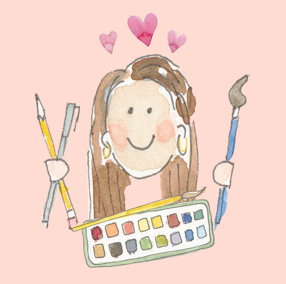 Travel Watercolor Pink Paint Set: Default Title