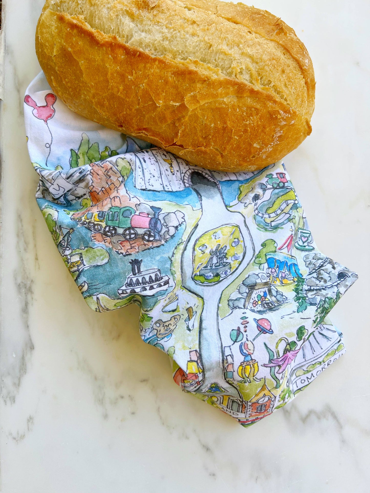 Disneyland Inspired Tea Towel