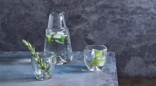 Pebbled Bedside Carafe Set
