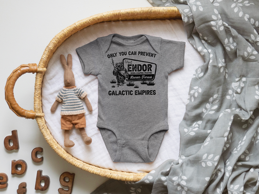Endor National Forest Nerdy Baby Onesie©: Natural / 12 months