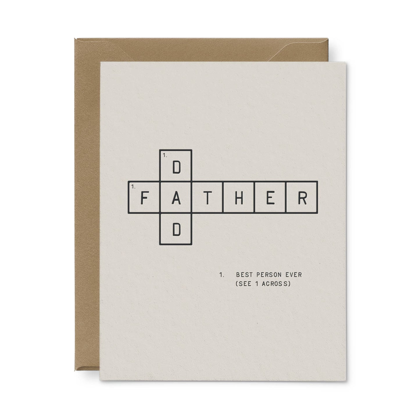 Dad Crossword Father's Day Greeting Card