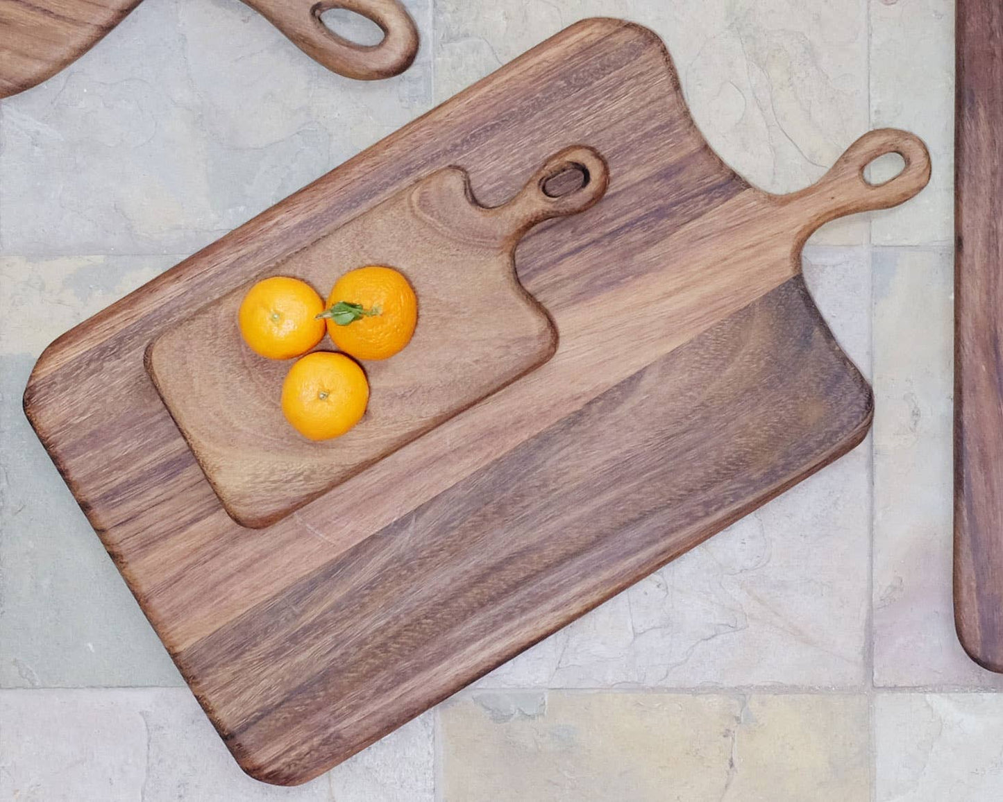 Large Loop Handle Wood Cutting Board, Charcuterie Board