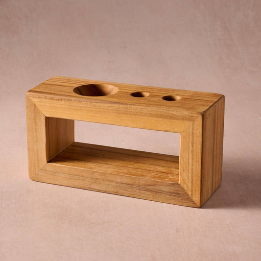 Sonrisa Teak Toothbrush Holder