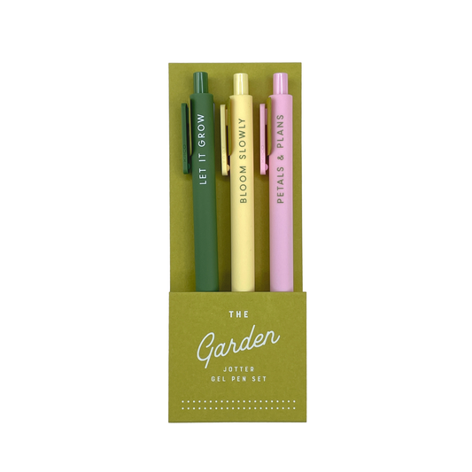 Garden Jotter Gel Pen: Set of 3