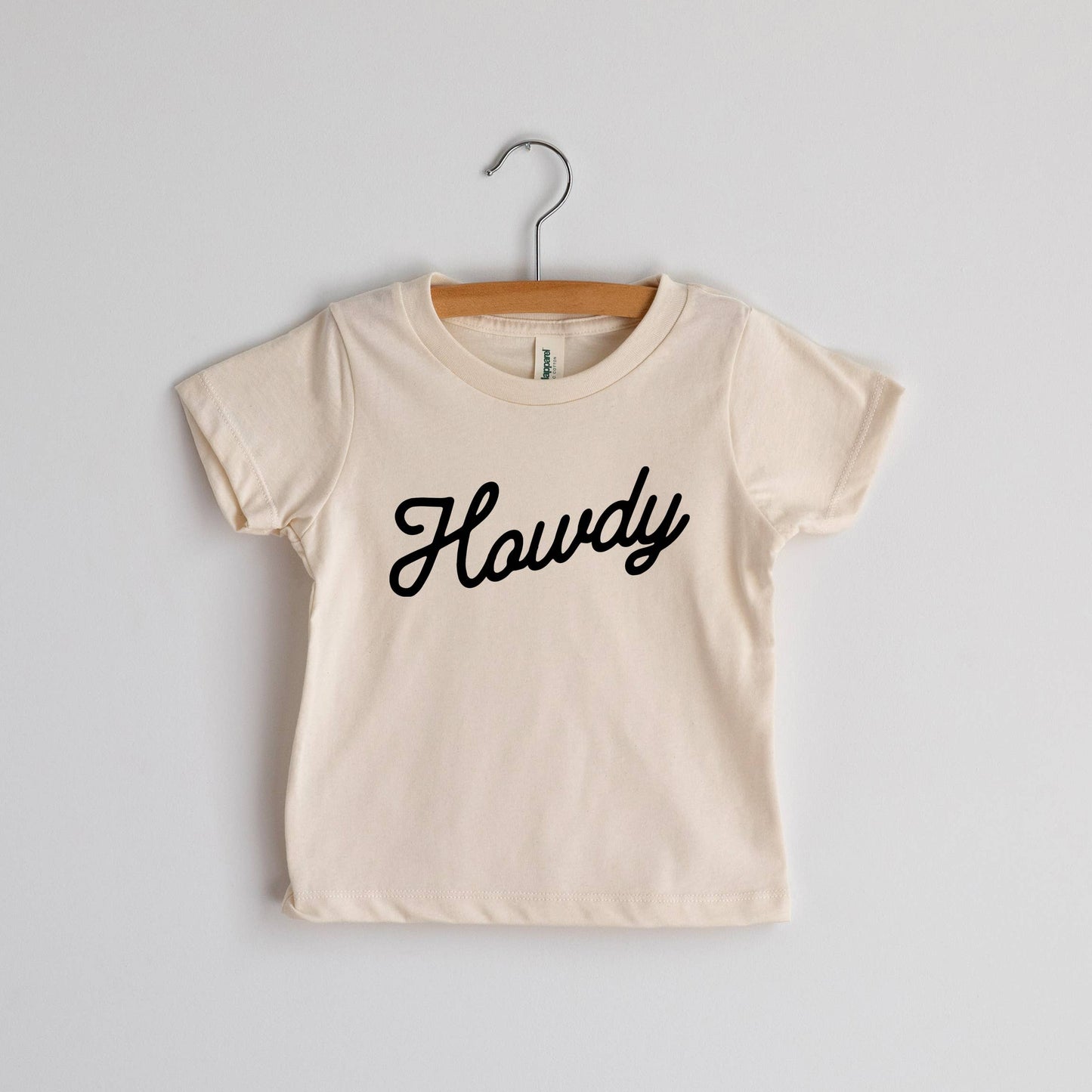 Howdy Modern Cream Organic Baby & Kids Tee: 4T