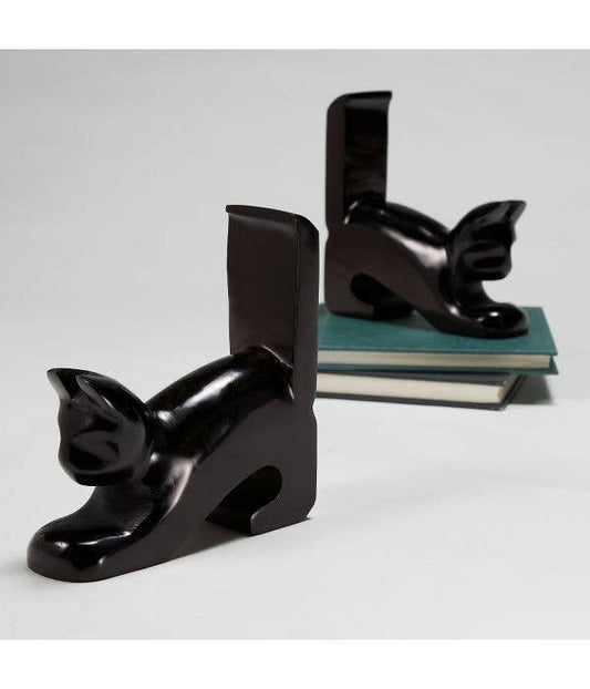 Playful Cat Bookends Set of 2