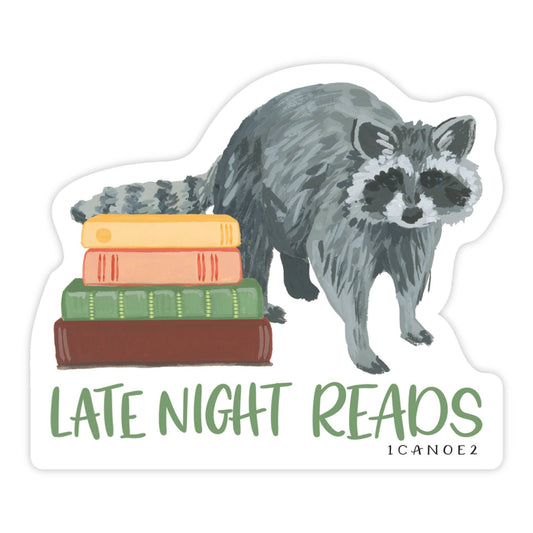 Late Night Reads Decal Sticker