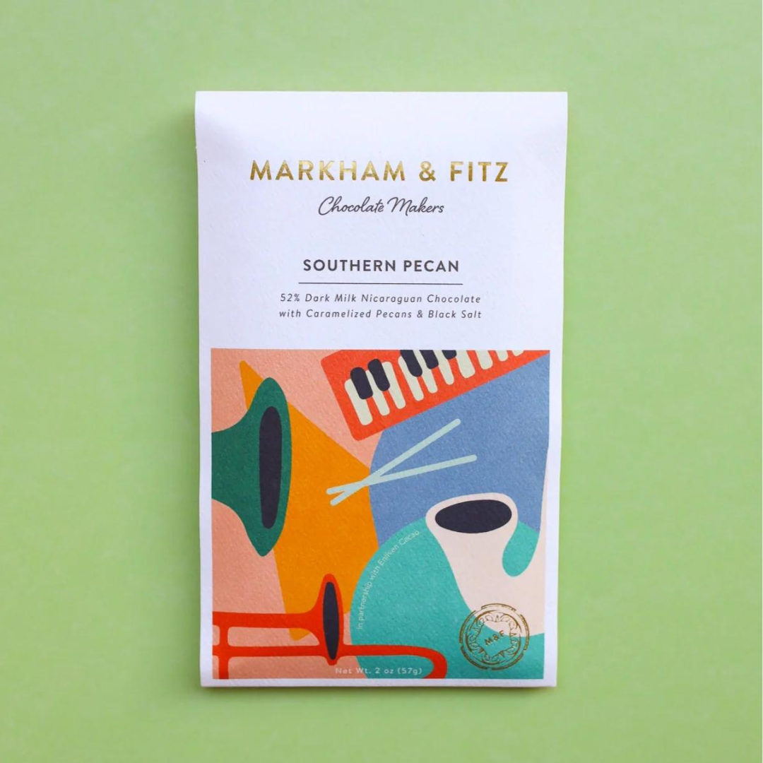 Southern Pecan Nicaraguan Dark Milk Chocolate Bar - 52%