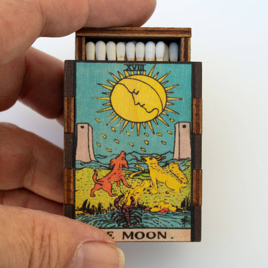Matches • Tarot Moon Wooden Matchbox