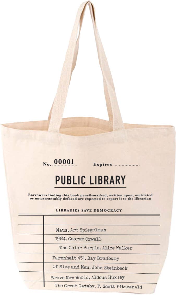 Libraries Save Democracy Tote Bag