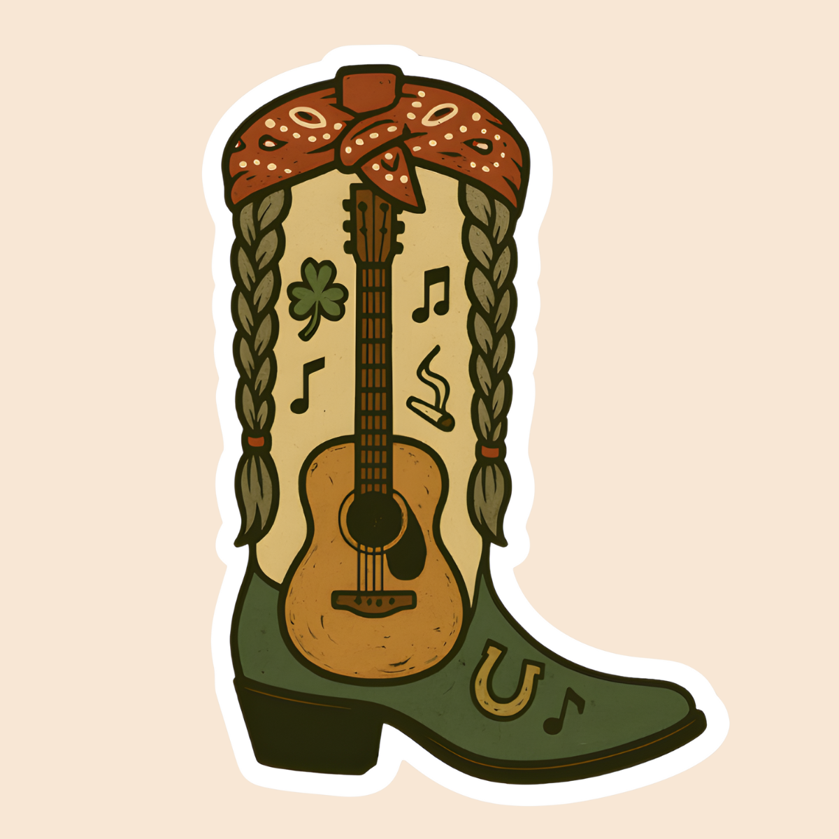 Willie Boot Sticker