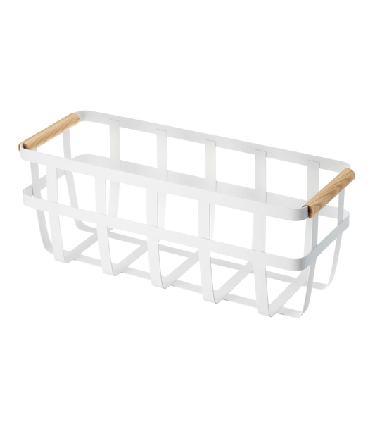 Tosca Storage Basket - Steel + Wood