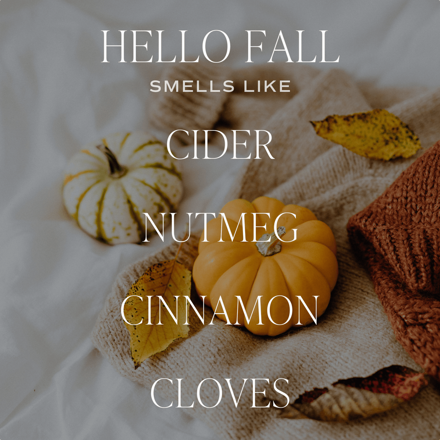 Hello Fall Soy Candle - 20oz Pumpkin Jar - Fall Decor