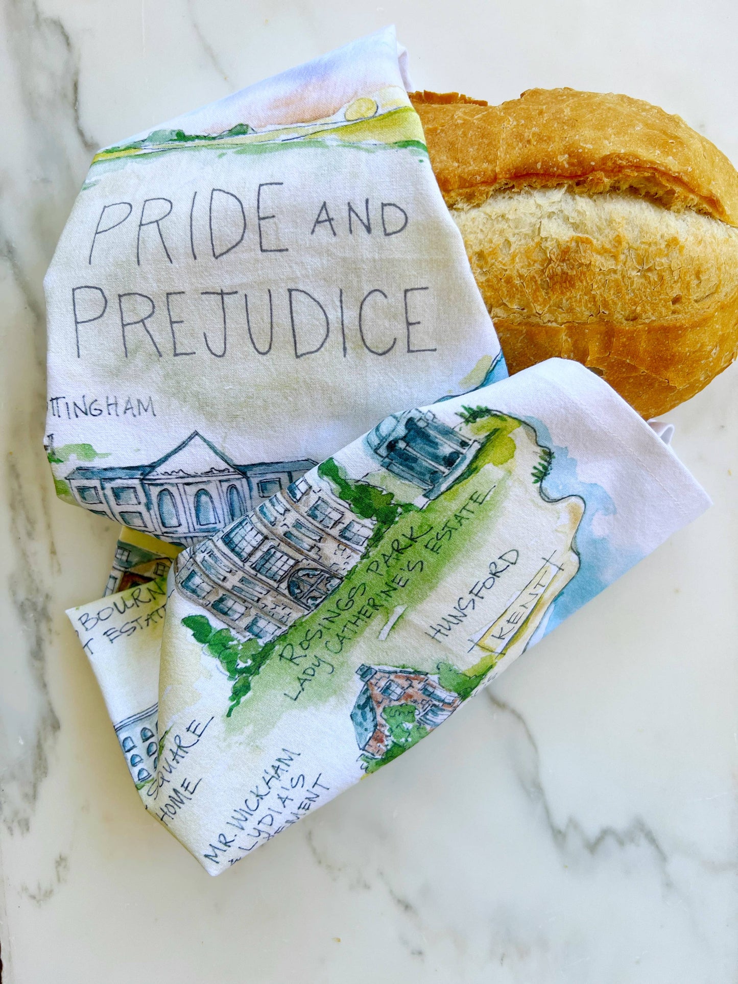 Pride and Prejudice Tea Towel