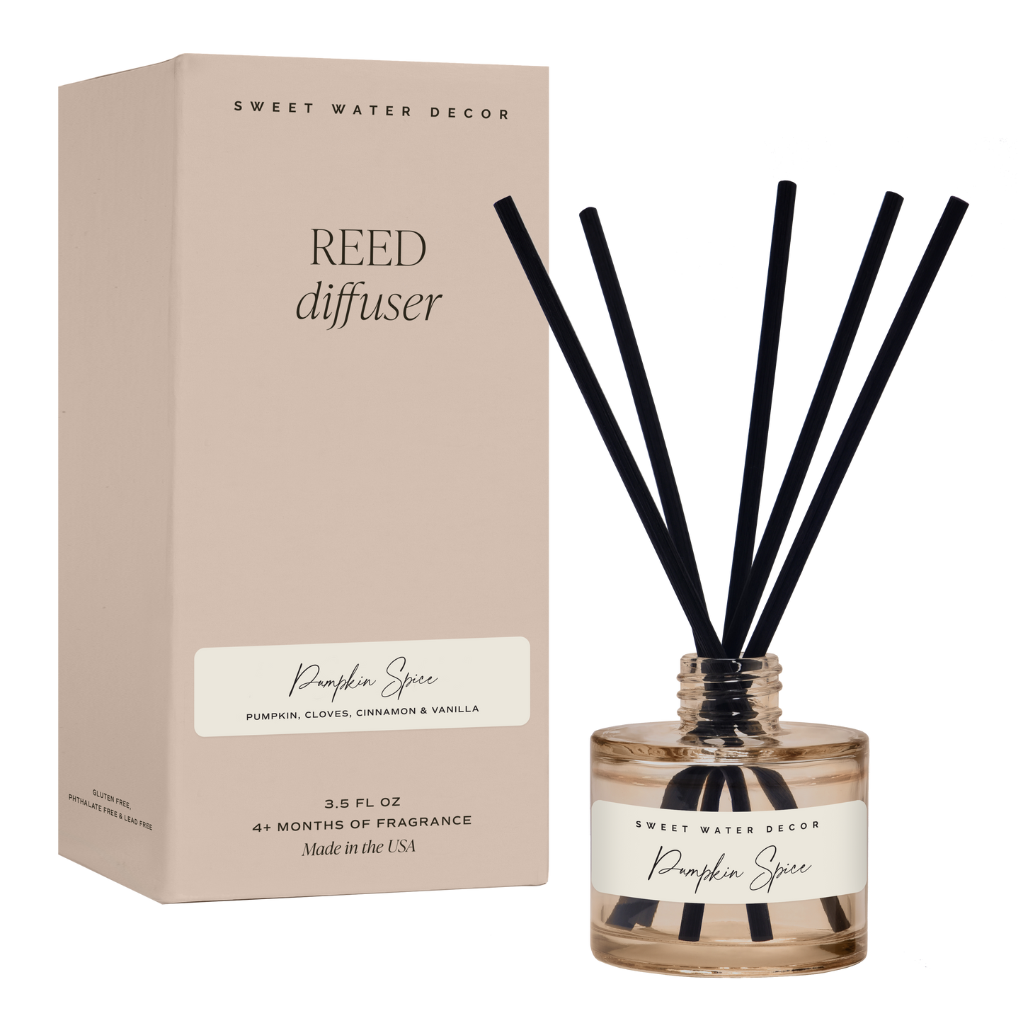 Pumpkin Spice Reed Diffuser - Fall Decor & Gifts
