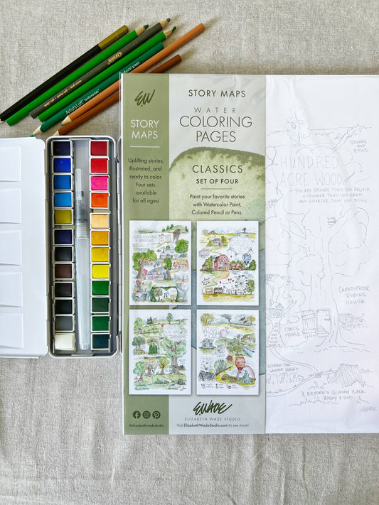 Coloring Pages Set: Classics: Pages Only