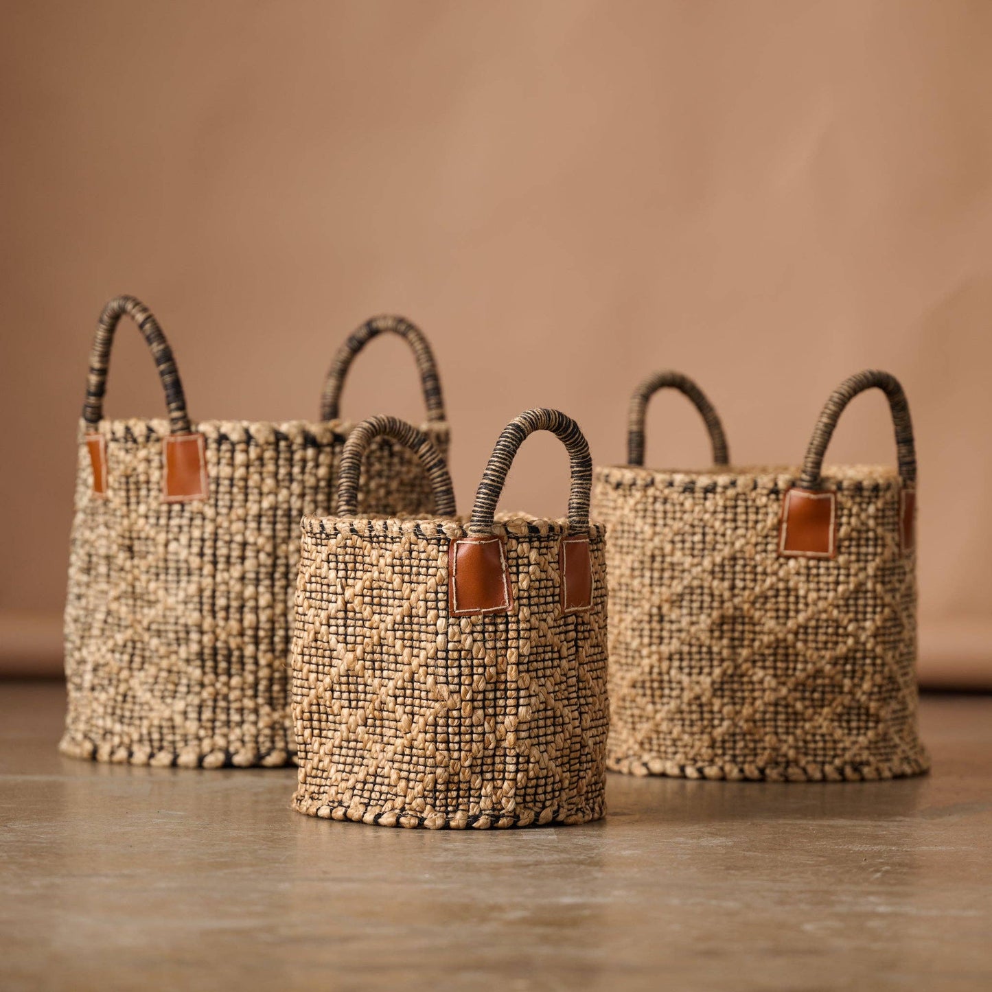 Bahana Handled Jute Basket 10"