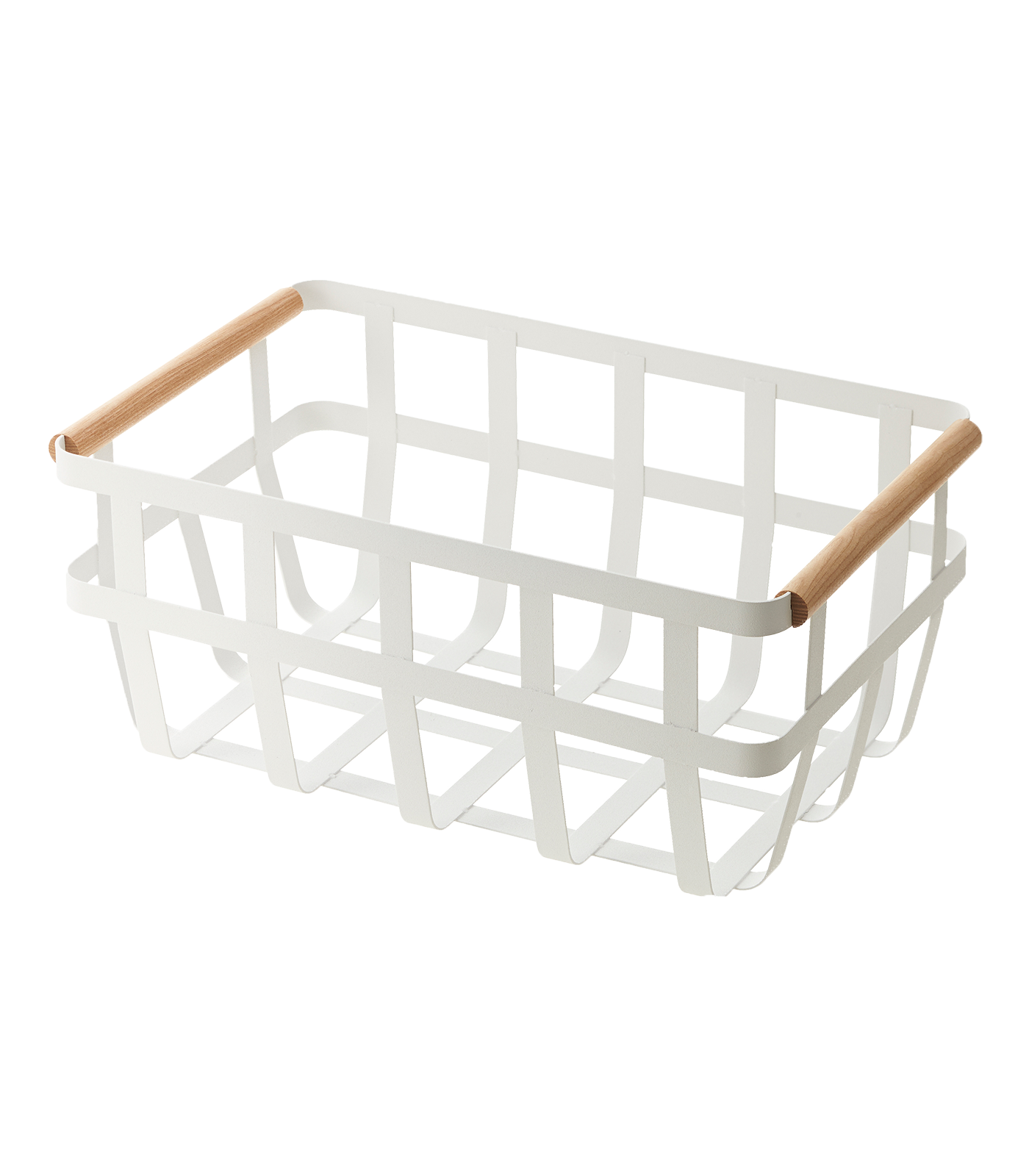 Tosca Storage Basket - Steel + Wood