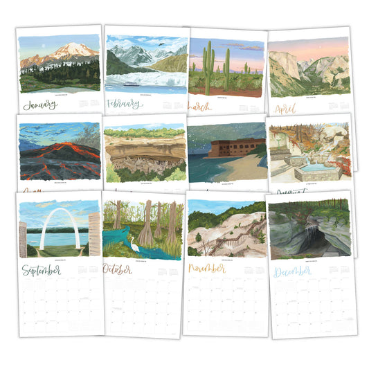 2026 National Parks Wall Calendar