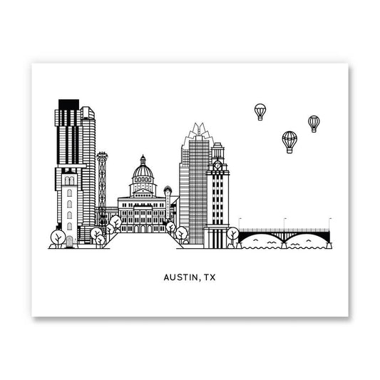 Austin, Texas Art Print